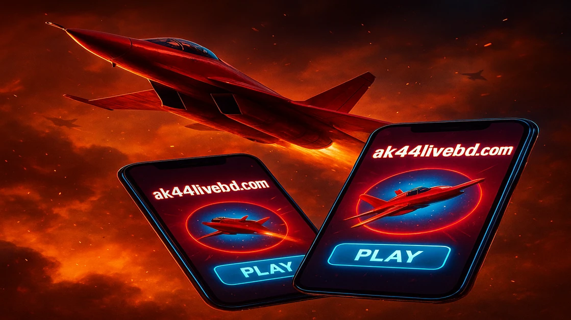 একটি স্মার্টফোনে AK44 Live Aviator গেমটি মোবাইল প্ল্যাটফর্মে প্রদর্শিত হচ্ছে, চলমান অবস্থায় গেম খেলার জন্য আদর্শ একটি অভিজ্ঞতা।